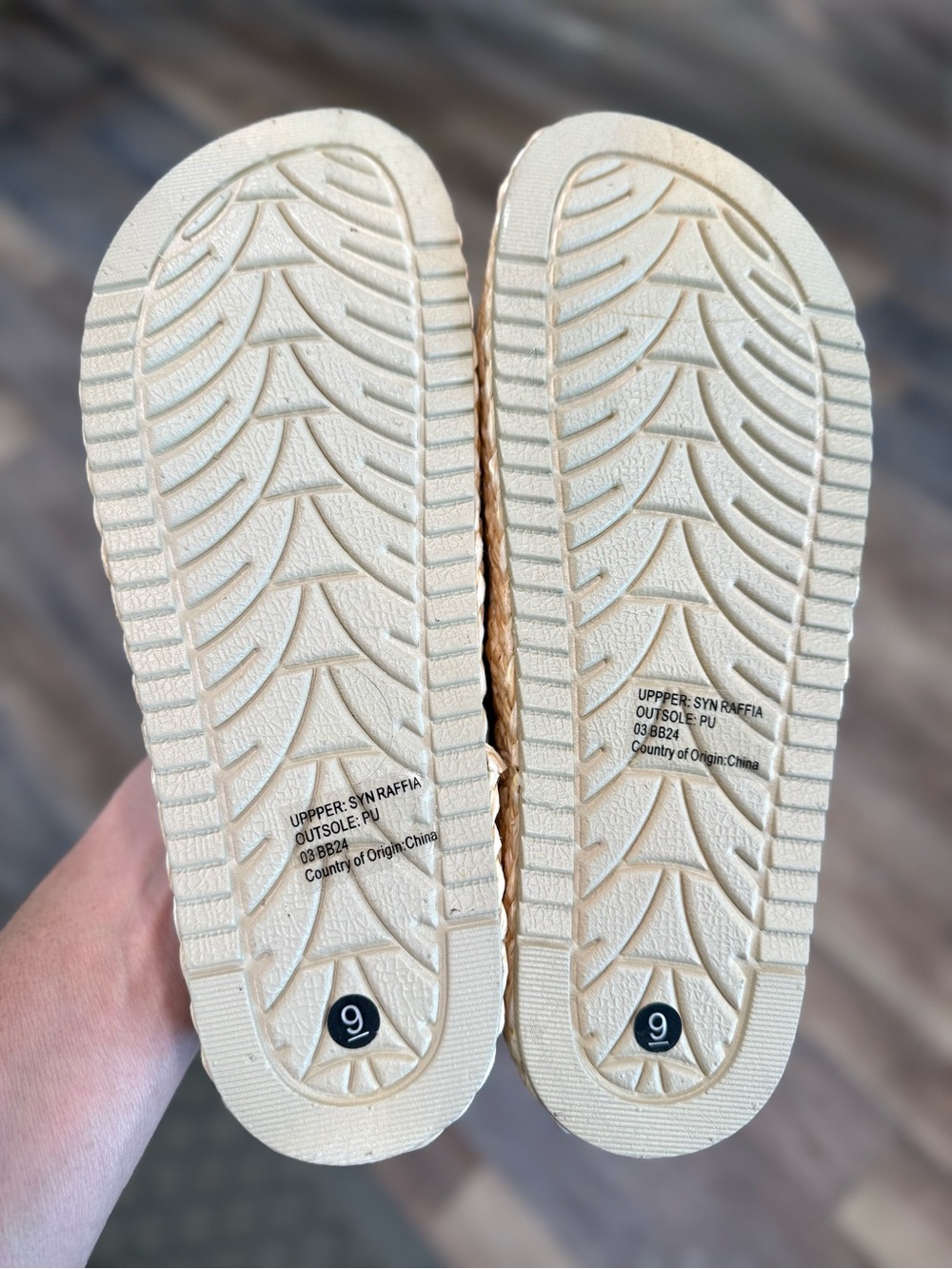 NOT RATED Platform SANDALS in Natural NEW - Picture 8 of 8
